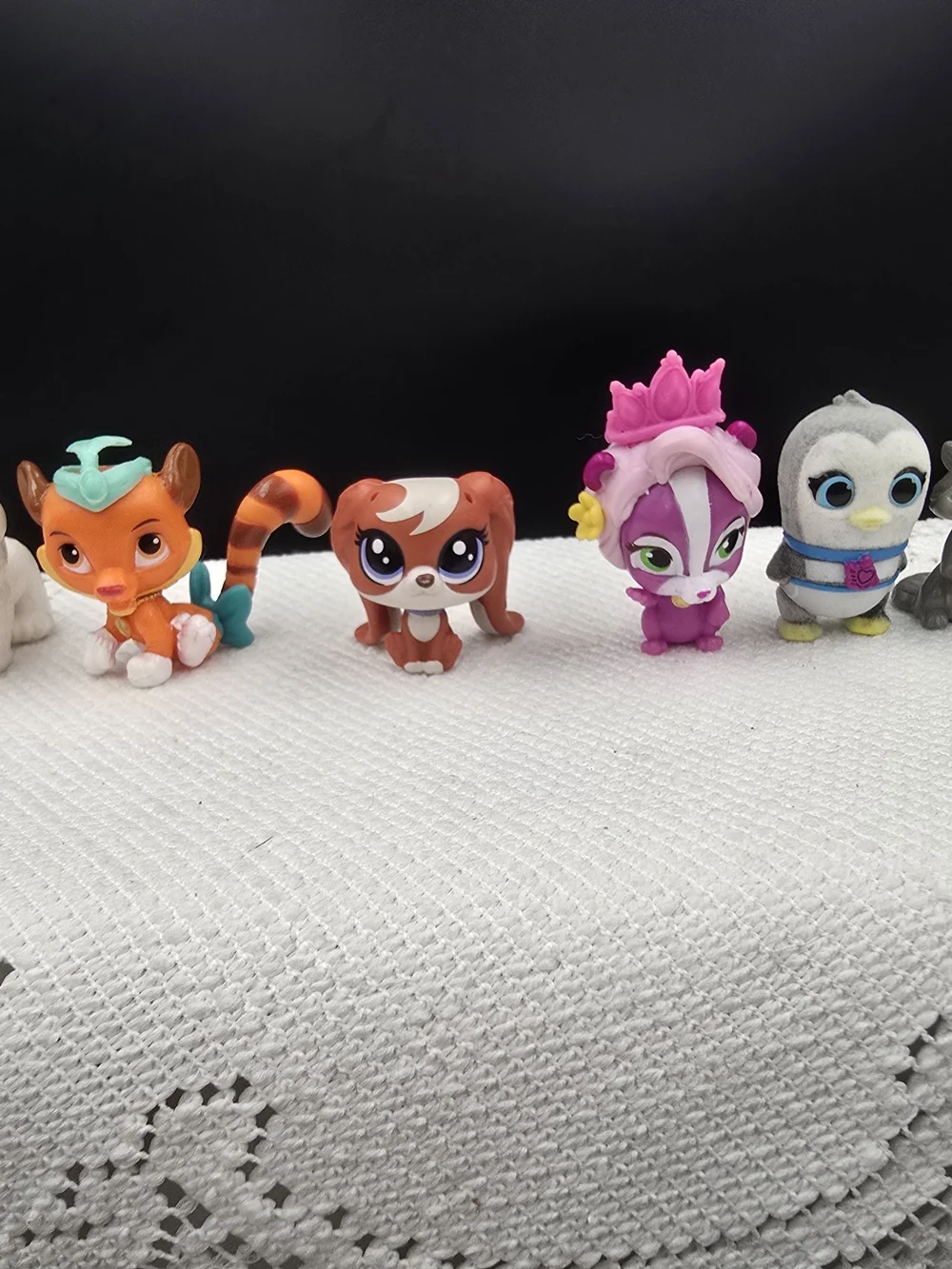 Disney Small Collectible Animal Figures in Orange, Pink, Gray and Teal